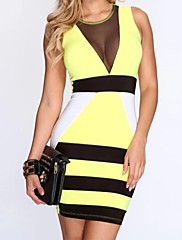 Robe - Mi-long - Sexy/Moulant en Polyester