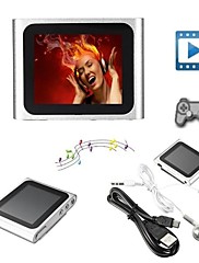 8GB Mp3 Mp4 6th Gen LCD Touch Screen FM Radio Player Slim Video Games Movie