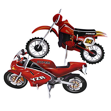 3D Motorcycle Shape Puzzles-9 Pieces-3 Colours Available