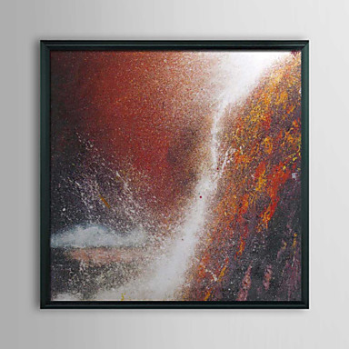 Abstract Waterfall Framed Oil Painting