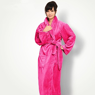 rose bathrobe