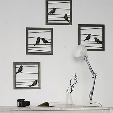 metal birds decor decoracion pared