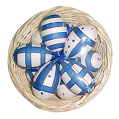 A Easter DIY Painted Eggshell ,Foam 6Pcs/Bag