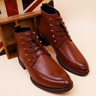 men's flat heel boots