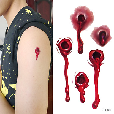 terror scary bullet holes tattoo stickers temporary terror scary bullet holes tattoo stickers temporary