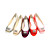 satin peep toe flats